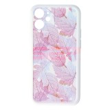 Husă iPhone 12 mini TPU Vintage Leaves - Design Premium, Protecție Antishock