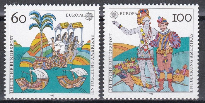 Germania 1992 - EUROPA - Călătorii de descoperire a Americi, MNH