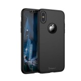 Husa de protectie pentru Apple iPhone XS MAX, iPaky Pro Black Original Case, acoperire completa 360 grade cu