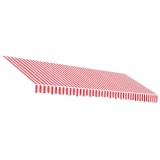 Cumpara ieftin Panza de rezerva copertina, rosu si alb, 450x300 cm, poliester