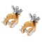 Set 2 borne baterie auto + / - strangere cu piulita fluture ZLA0102