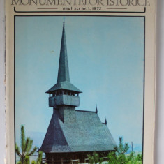 BULETINUL MONUMENTELOR ISTORICE , ANUL XLI , NR. 1 , 1972