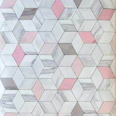 Tapet 3D Hexagone L59303