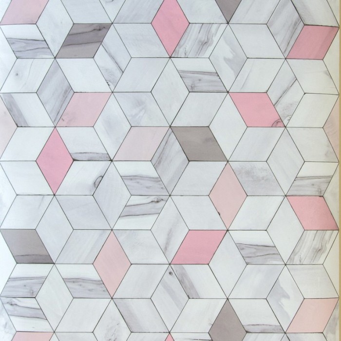 Tapet 3D Hexagone L59303