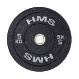 Greutate cauciucata 5 kg/51 mm HMS HTBR05-gri,