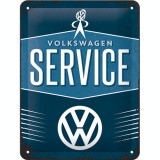 Placa metalica - Volkswagen Service - 15x20 cm, Nostalgic Art Merchandising