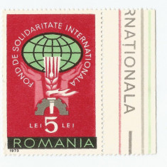 *Romania, lot 528 cu 1 timbru fiscal de ajutor, 1973, MNH