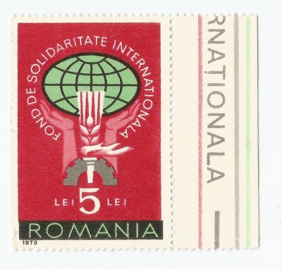 *Romania, lot 528 cu 1 timbru fiscal de ajutor, 1973, MNH foto