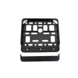 Suport numar inmatriculare negru pentru motocicleta 15 x 19cm, AMIO