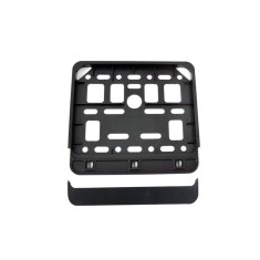 Suport numar inmatriculare negru pentru motocicleta 15 x 19cm, AMIO