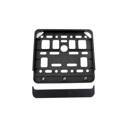 Suport numar inmatriculare negru pentru motocicleta 15 x 19cm, AMIO foto