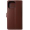 Husa tip carte cu stand Techsuit, aspect piele maro, pentru Apple iPhone 16 Pro Max