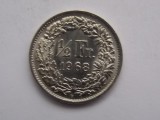 1/2 FRANC 1968 ELVETIA-XF