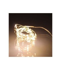 Ghirlanda luminoasa pe baterii 3xAA 10x10 microLED 100 LED-uri albe foto