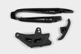 MBS Kit patina+ghidaj bascula lant portocalie KTM EXC 300 2008-2010, negru, Cod Produs: KT04005001