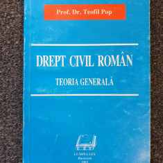 DREPT CIVIL ROMAN. TEORIA GENERALA - Teofil Pop