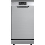 Masina de spalat vase Samus SDX410.8, 10 seturi, Latime 45 cm, 8 Programe, Clasa energetica E, Afisaj electronic, Pornire intarziata, Inox/Argintiu