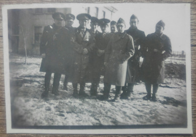 Grup de militari romani// fotografie perioada interbelica foto