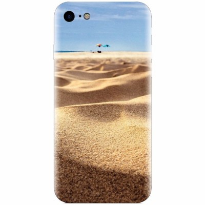 Husa silicon pentru Apple Iphone 5 / 5S / SE, Beach Sand Closeup Holiday foto