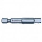 Adaptor bit Topmaster 330367, prindere hexagonala 1/4&quot; la prindere patrat 1/4&quot;, lungime 50 mm
