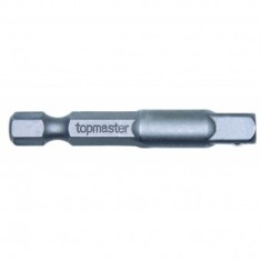 Adaptor bit Topmaster 330367, prindere hexagonala 1/4&quot; la prindere patrat 1/4&quot;, lungime 50 mm