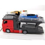 Macheta Mercedes Benz Actros 2545 Trailer 2016 + Renault Captur, red/black and blue/white 1/43