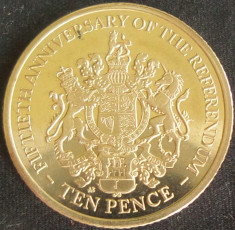 Moneda 10 PENCE - JERSEY, anul 2017 *cod 75 = UNC foto