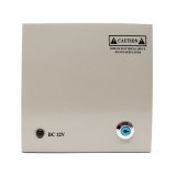 Sursa alimentare, cutie metalica, YDS 5A 12V, 4 iesiri partajate, comutatie, yala SafetyGuard Surveillance