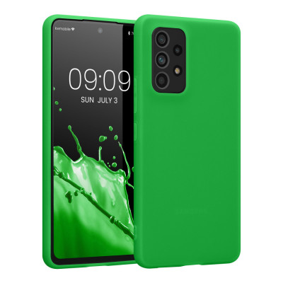 Husa Kwmobile pentru Samsung Galaxy A53 5G, Silicon, Verde, 57808.44 foto