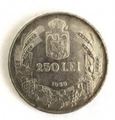 ROMANIA 250 LEI 1939 STARE FOARTE BUNA foto