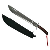 Cumpara ieftin Sabie Vanatoare Wrath Blade Ideallstore, 69cm, Otel, Argintiu, Teaca Cadou, Cutit Camping, Maceta