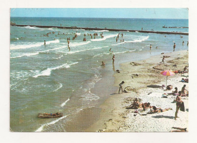 RF39 -Carte Postala- Eforie Nord, plaja, circulata 1977 foto