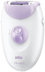 Epilator Braun Silk-epil 3-3170, 20 pense, 2 viteze, Smartlight (Alb/Mov) foto