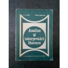 G. G. Ursu - Analize si interpretari literare