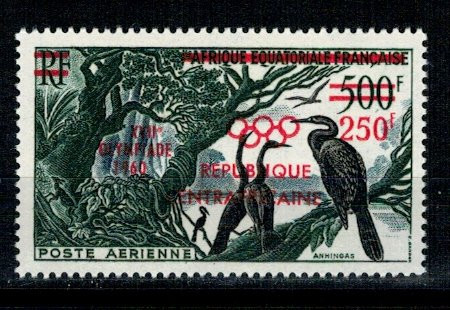 Centrafricaine Republic 1960 - Pasare, supr. Jocurile Olimpice,