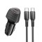 INCARCATOR auto Borofone &quot;BZ31D &quot;, pt. bricheta auto, 2 x USB Type-C 60W, include cablu USB Type-C la USB Type-C de 1m, negru &quot;6941991112683&quot; (timbru