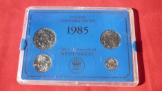 SET BANCAR MONEDE SUEDIA 1985 foto