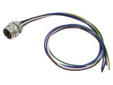 Conector 7/8 soclu tată 5 pini IP67 drept cu cablu 0,5m Lutronic