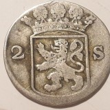 Moneda Argint Olanda 2 Stuivers 1752, Numismatica
