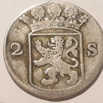 Olanda 2 stuivers 1752 argint foto