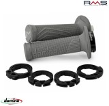 Set mansoane universale Domino (cu comanda acceleratie) - culoare: gri (lungime: mm - pentru ghidon de 22 mm)
