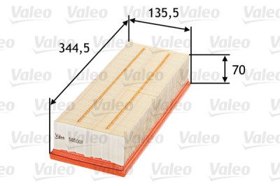 VALEO 585001 Filtru aer foto