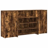 Cumpara ieftin Birou de receptie stejar afumat 200x50x103,5 cm lemn prelucrat