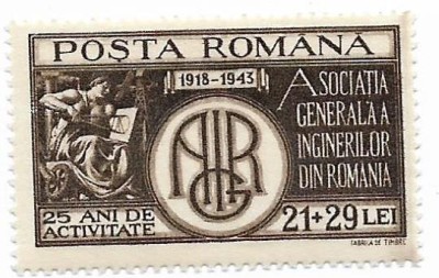 Romania (261) - A.G.I.R., 1943 - neobliterat foto