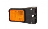 Lampa Gabarit LED Neon Galbena 12-24V cu Suport Lateral, Impermeabila IP68, 100x60mm
