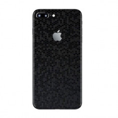 Set Folii Skin Acoperire 360 Compatibile cu Apple iPhone 7 Plus - ApcGsm Wraps HoneyComb Black