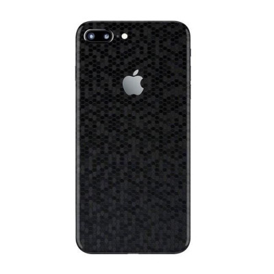 Set Folii Skin Acoperire 360 Compatibile cu Apple iPhone 7 Plus - ApcGsm Wraps HoneyComb Black foto