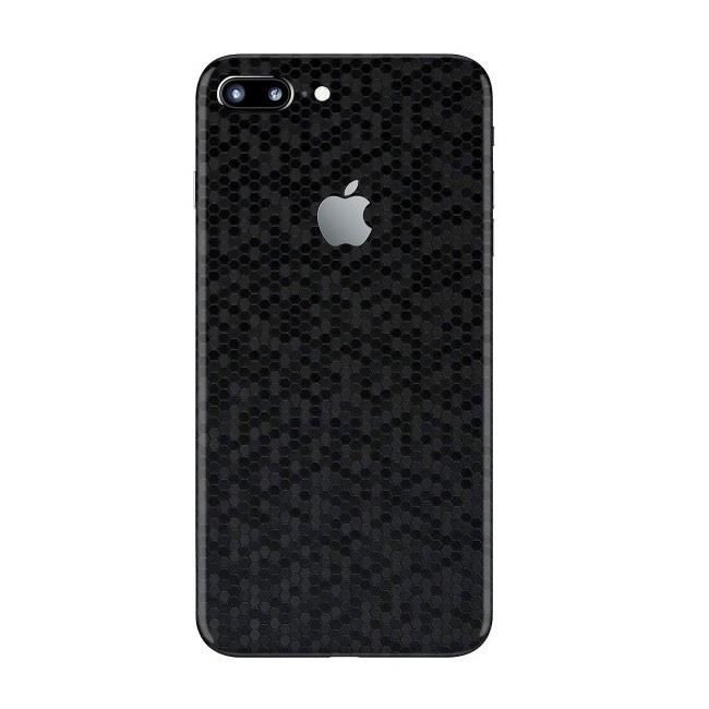 Set Folii Skin Acoperire 360 Compatibile cu Apple iPhone 7 Plus - ApcGsm Wraps HoneyComb Black