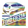 Sticker Auto Ford Fiesta, Autocolant Oracal Premium, Rezistent Apa/UV, Tuning Exterior