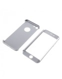Cumpara ieftin Husa iPhone 6 / 6s IPAKY Protectie Completa 360 Argintie: Fata + Spate + Folie